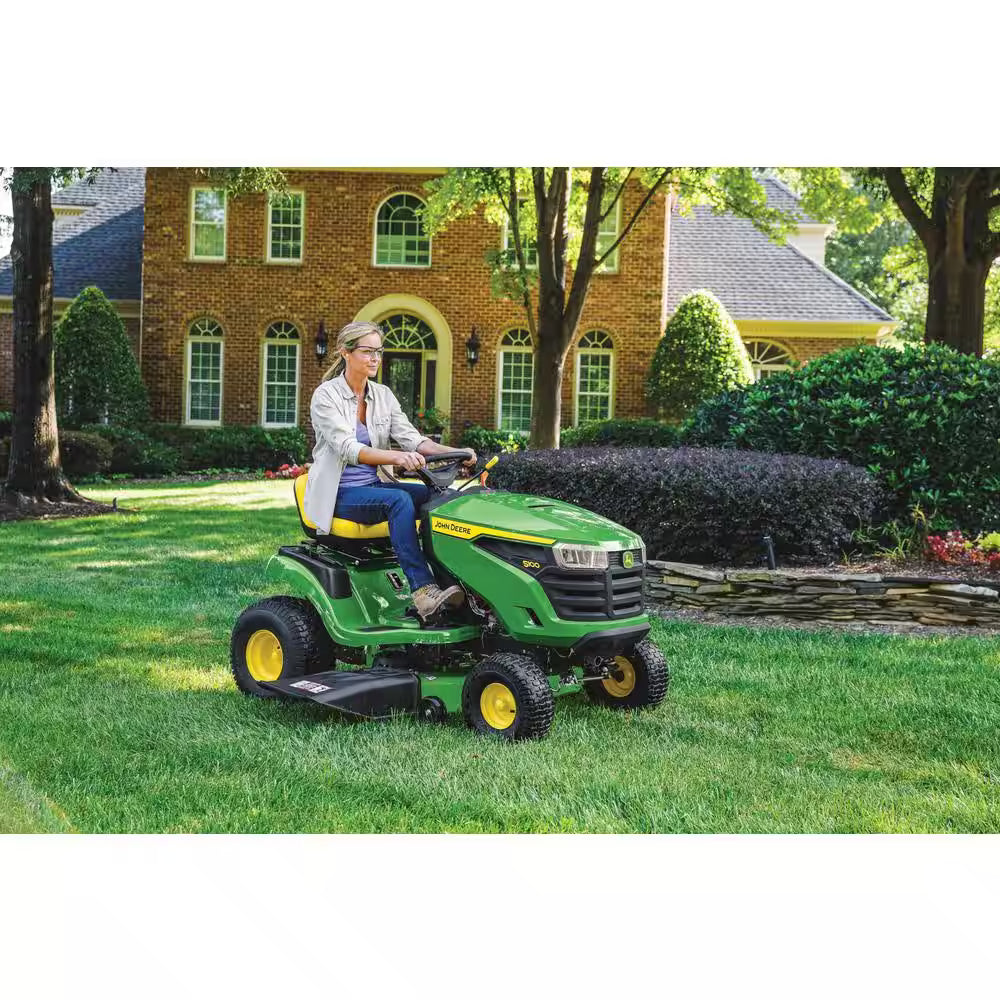 John Deere S100 42 in Riding Lawn Mower a?? 17.5 HP Gas Hydrostatic Drive