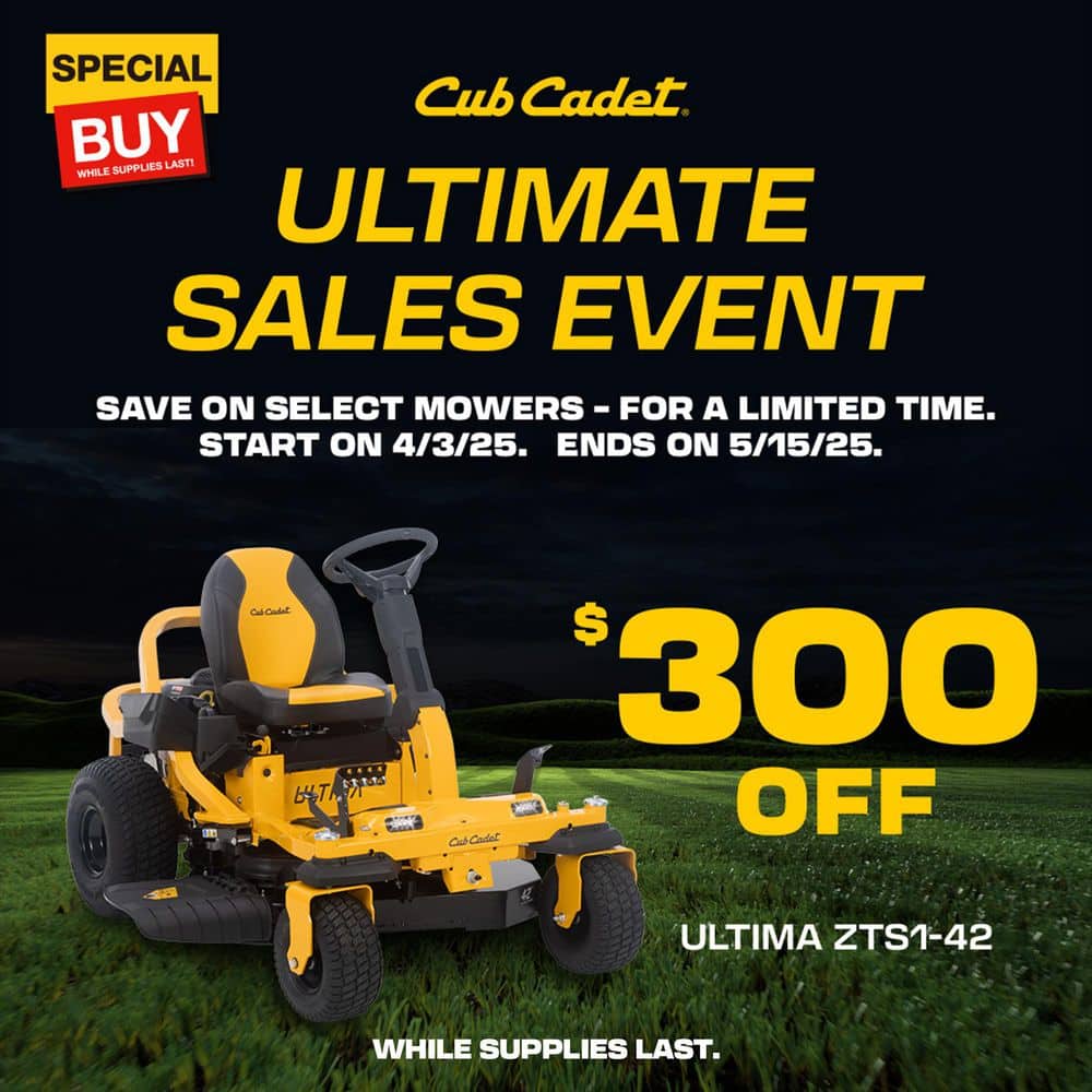 Cub Cadet Ultima ZTS1 42-in Fabricated Deck Zero-Turn Riding Mower a?? 22-HP V-Twin Kohler 7000 Series Engine a?? Dual Hydro Drive