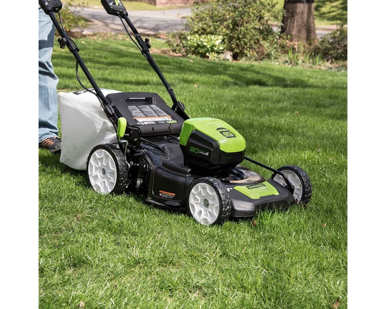 80V Cordless 21a?2a?2 Self-Propelled Brushless Lawn Mower | Greenworks