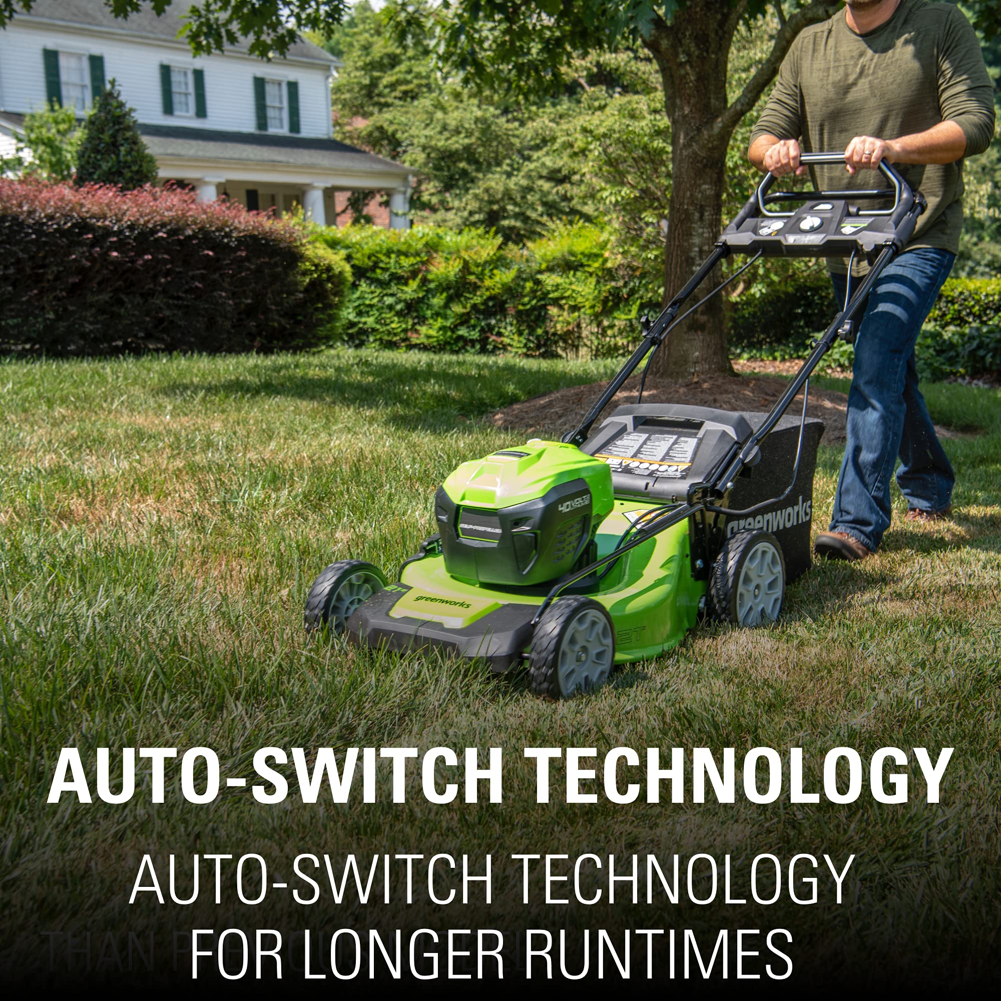 80V Cordless 21a?2a?2 Self-Propelled Brushless Lawn Mower | Greenworks