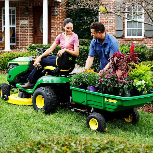 John Deere S100 42 in Riding Lawn Mower a?? 17.5 HP Gas Hydrostatic Drive
