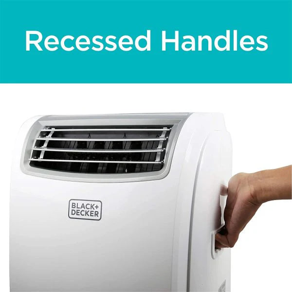 BLACK?訑 14,000 BTU Portable Air Conditioner with Heat and Remote Control, White